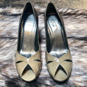 Stuart Weitzman Sashay Coal Ombré Patent Pumps